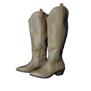 Universal Thread Womens Tan Sommer Western Boots Sz 6 Cowgirl Festival Concert